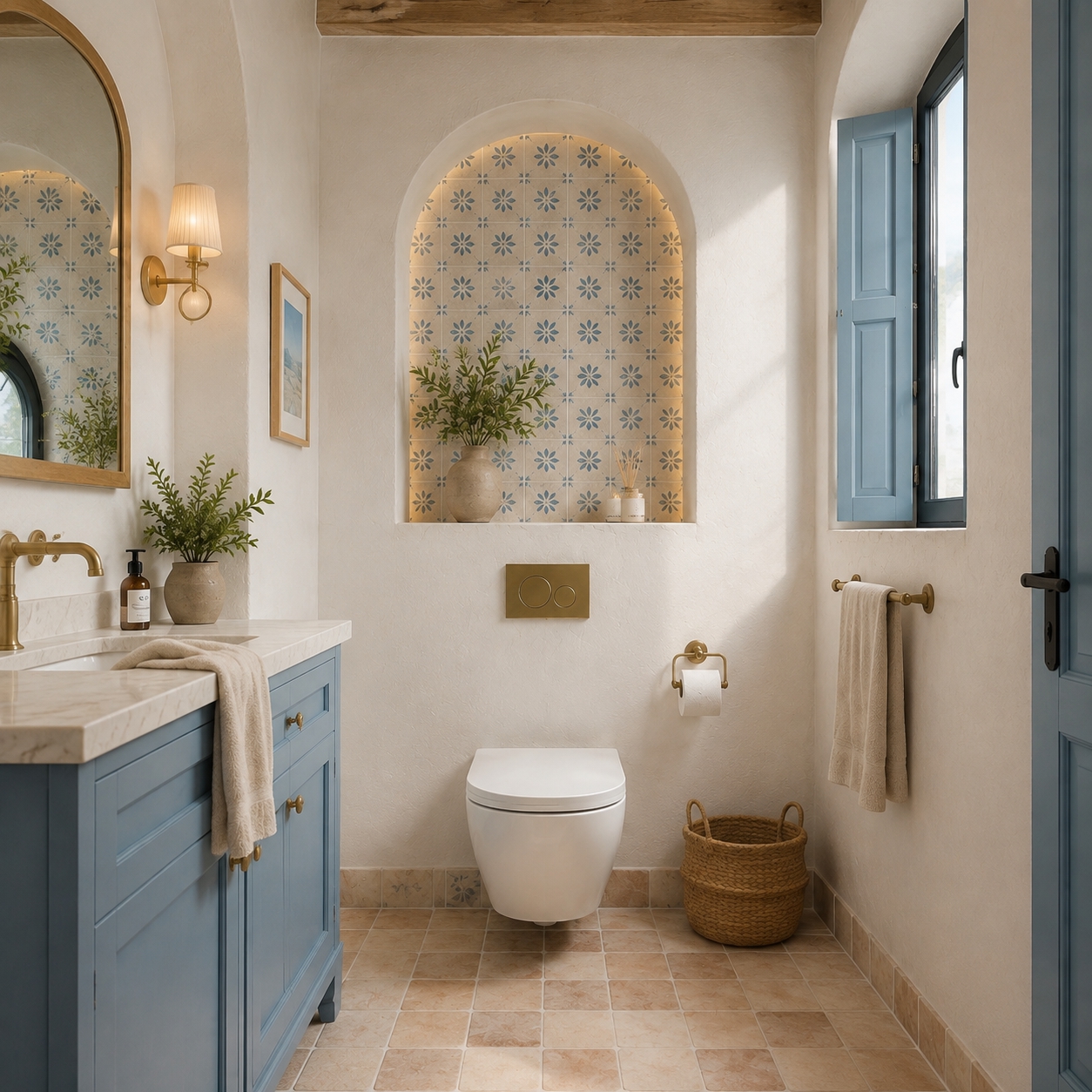 Quiet and powerful flushing ceramic wall-hung toilet