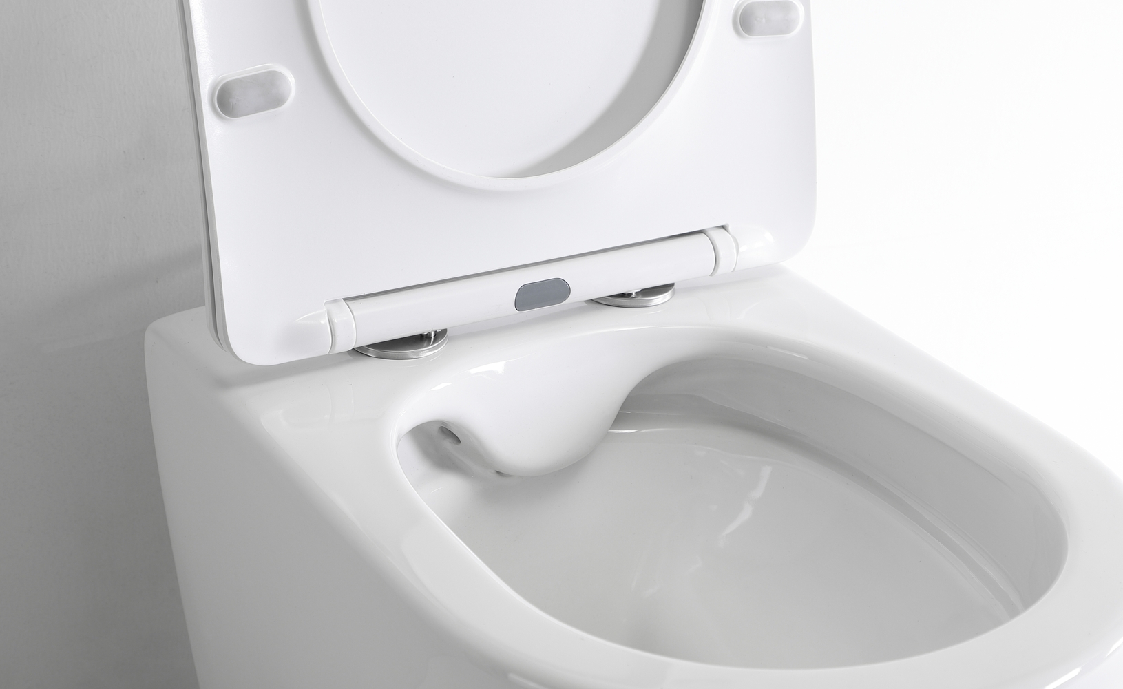 BF2518 Rimless Back To Wall Toilet Ceramic Washdown WC with Soft Close UF Seat