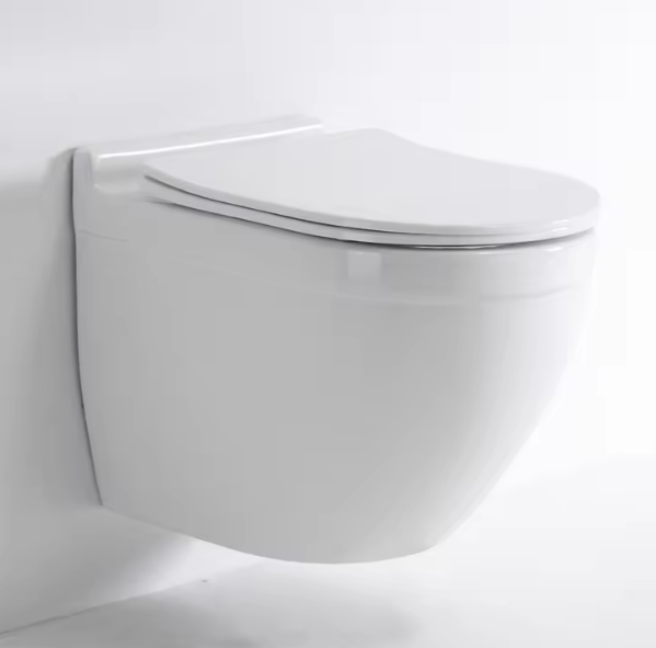 Modern Wall-Hung Ceramic Toilet Model 2442D – Sleek, Space-Saving & Quiet Flush Design