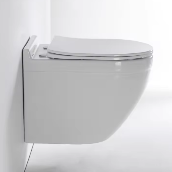 Modern Wall-Hung Ceramic Toilet Model 2442D – Sleek, Space-Saving & Quiet Flush Design