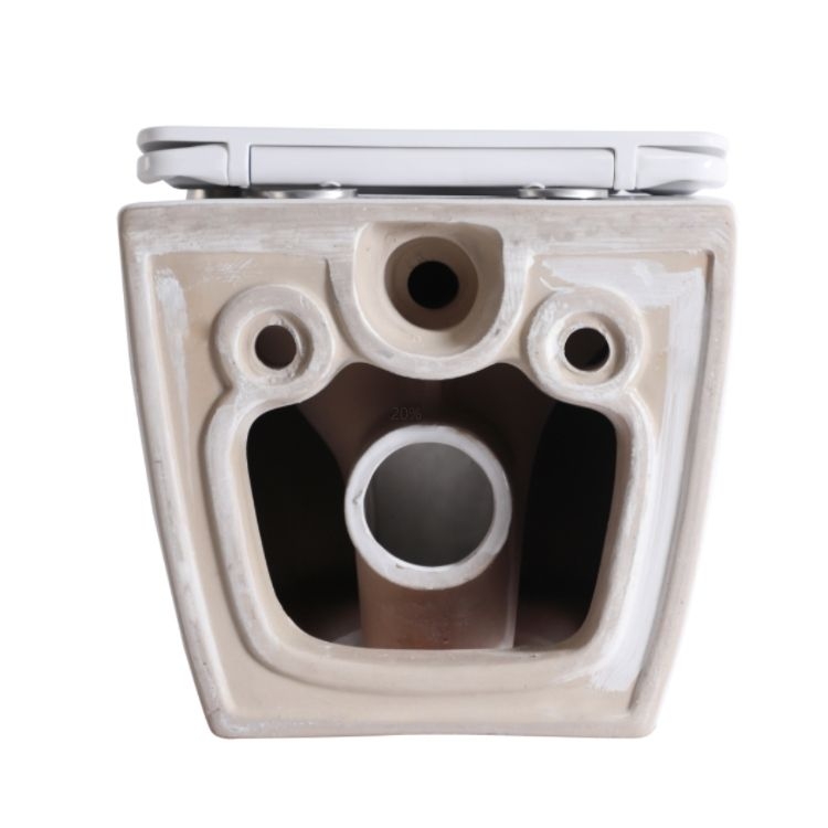 Transparent Wall-Hung Toilet BF2416 | Nano Glaze, Powerful Rimless Flush, Modern Compact WC