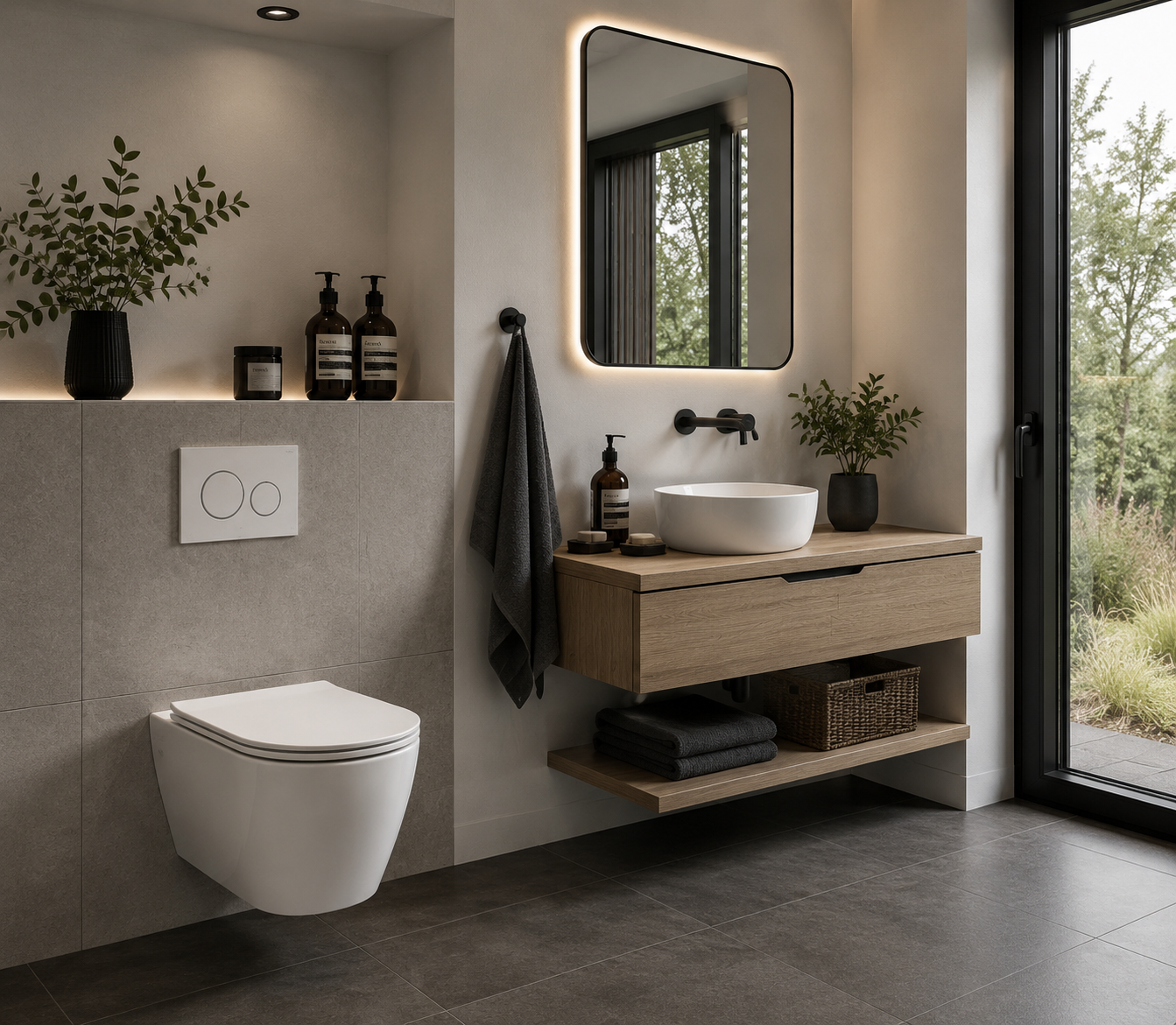 How Wall-Mounted Toilets Improve Compact French Bathroom Renovations
