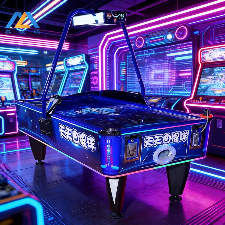 Galaxy Theme 2 Player Coin Operated Air Hockey Arcade Game Machine