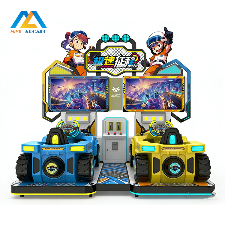 Super Speed Racing Arcade Machine 2 Player Coin Operated Racing Simulator