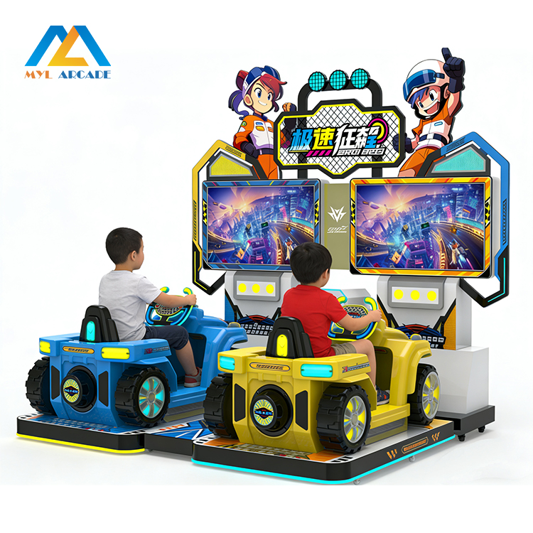 Super Speed Racing Arcade Machine 2 Player Coin Operated Racing Simulator