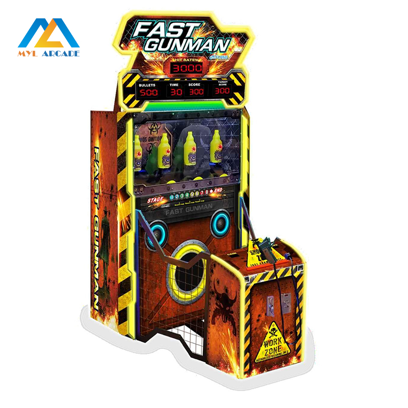 FAST GUNMAN Coin Operated Shooting Arcade Machine for 1 Player