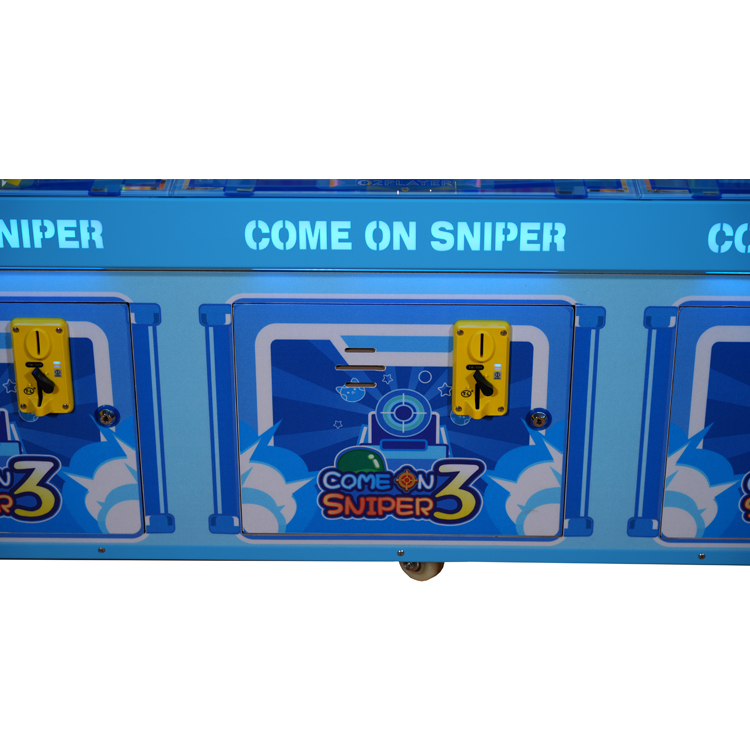 Cartoon Ball Shooting Arcade Machine Come On Sniper III | Kids Prize Redemption Game | Coin Operated Amusement Equipment