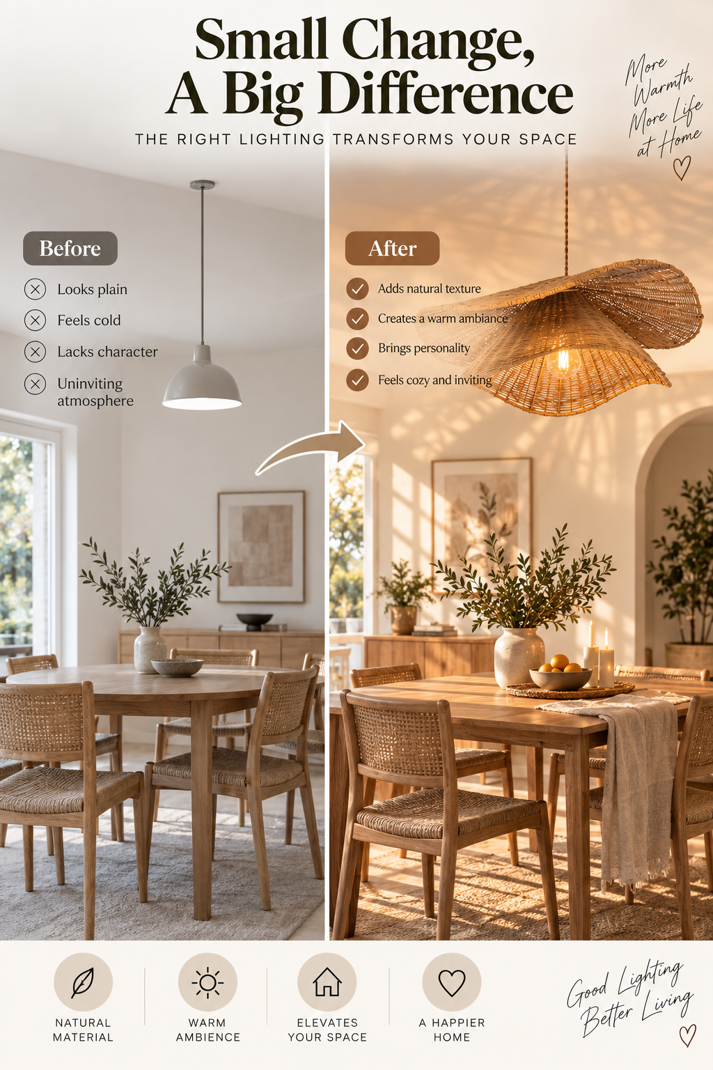 Why Rattan Lighting Deserves a Place in Your Home Year-Round