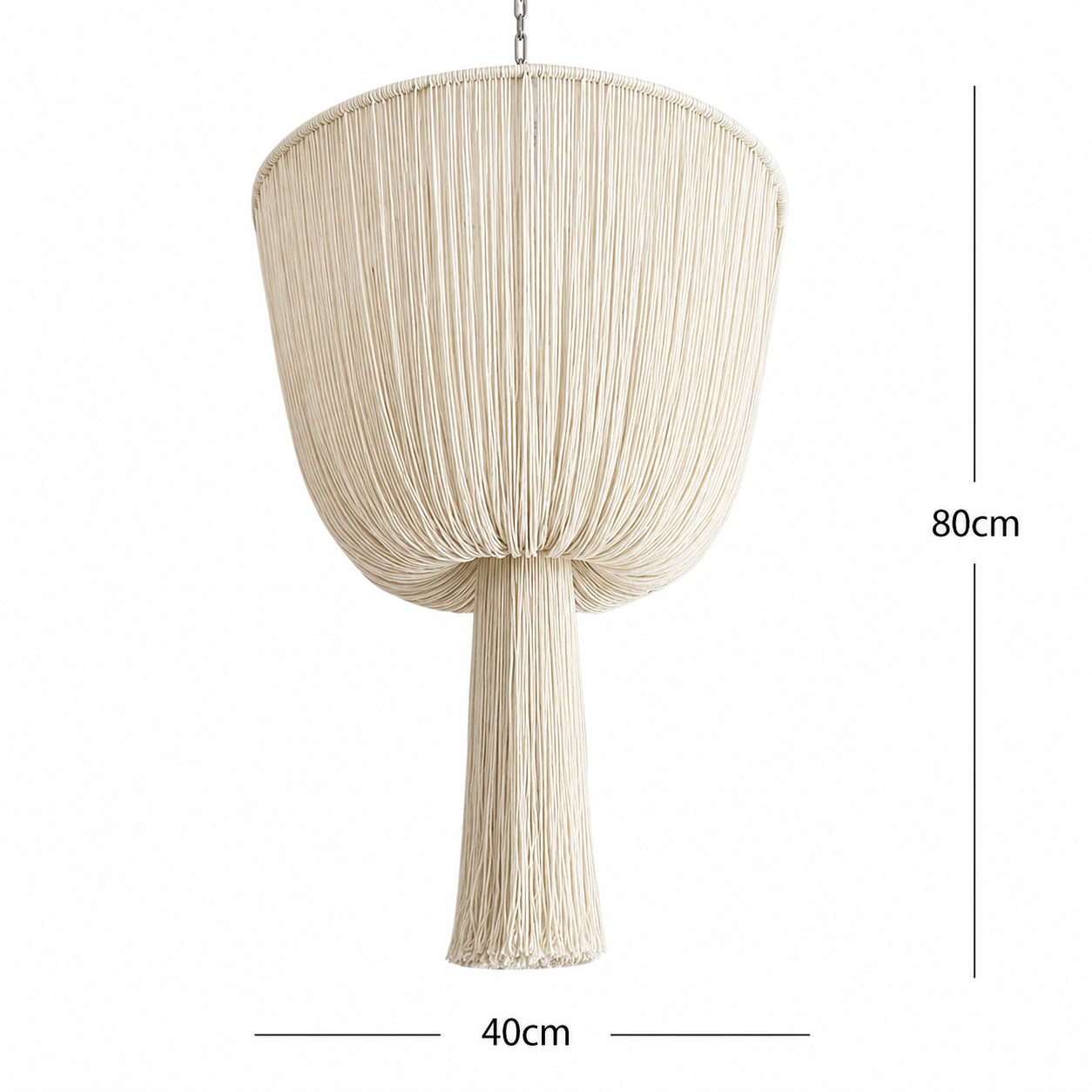 Handwoven Cotton Rope Pendant Lamp – Boho Commercial Chandelier for Hospitality & Interior Projects