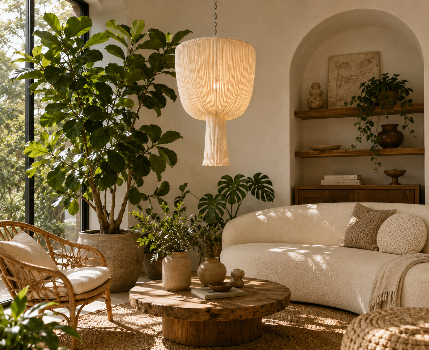 How to Decorate Dining Rooms with Rattan Pendant Lights