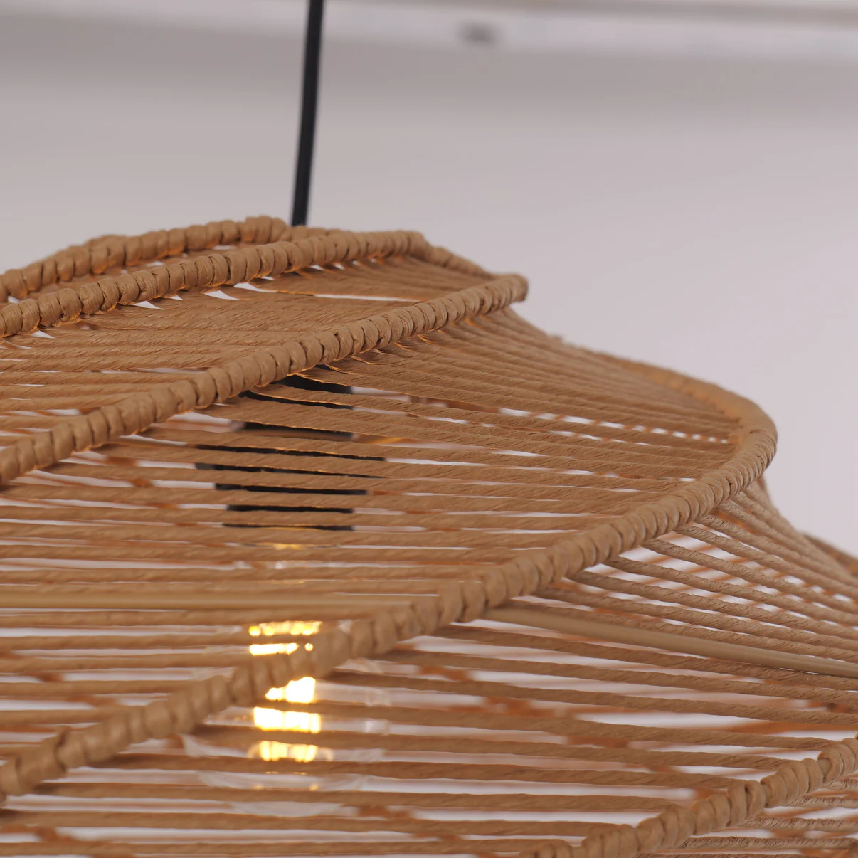 Modern Handwoven Rattan Pendant Light for Resort & Outdoor Dining Spaces