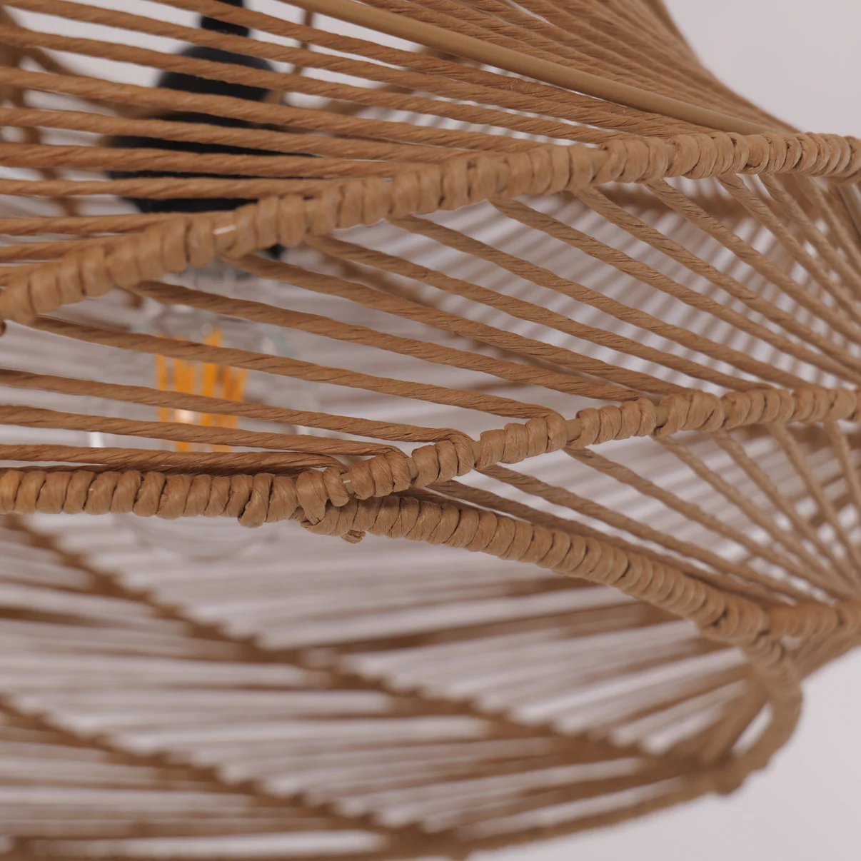 Modern Handwoven Rattan Pendant Light for Resort & Outdoor Dining Spaces