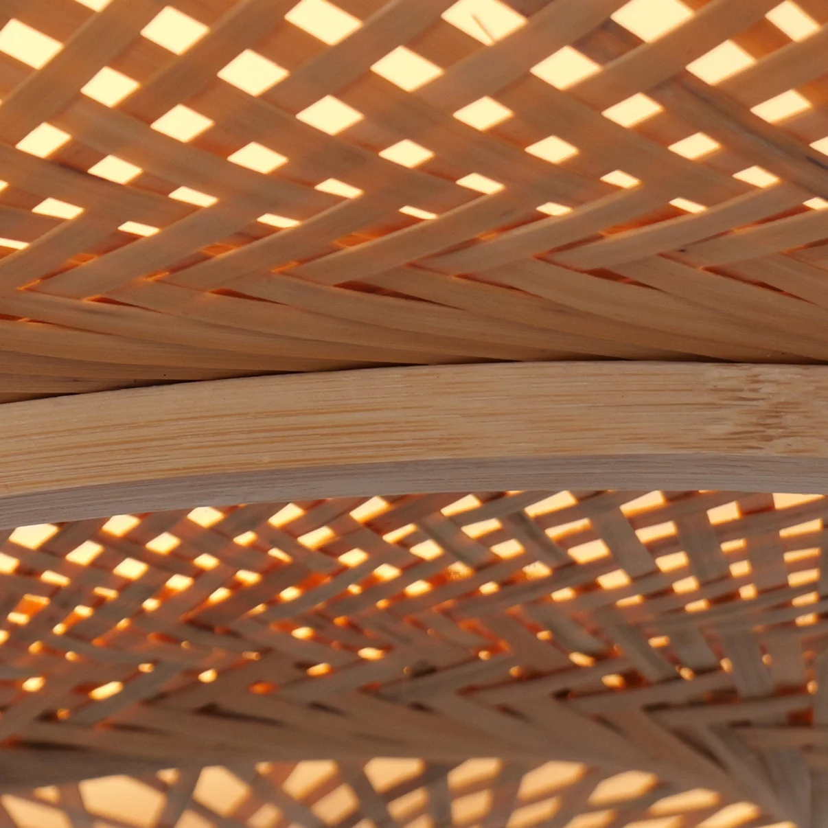 Premium Handwoven Natural Bamboo Pendant Light for Hospitality & Commercial Projects