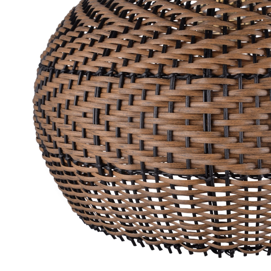 Handwoven Rattan Pendant Light – Modern Boho Wicker Hanging Lamp for Hospitality & Residential Projects