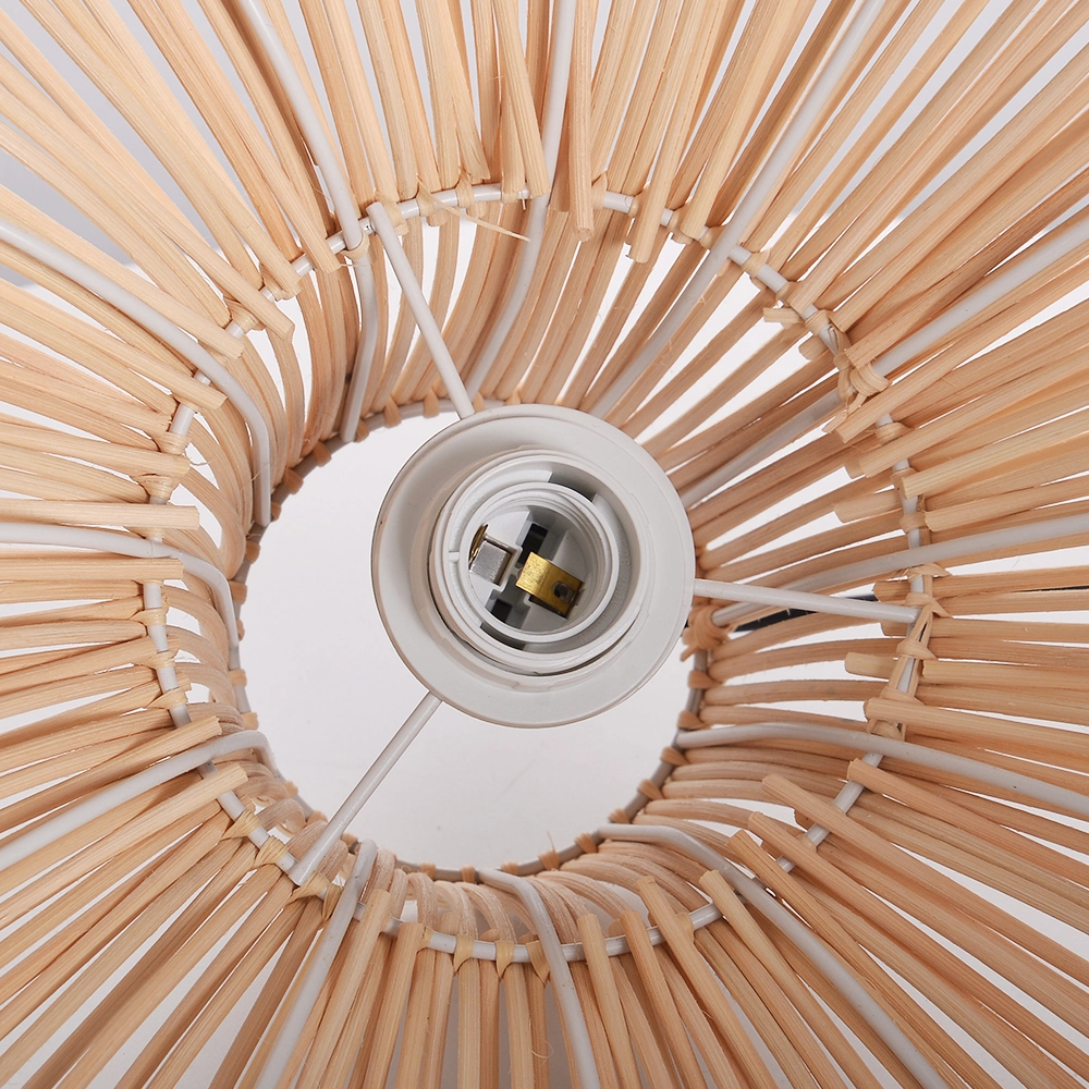 Wabi-Sabi Handwoven Rattan Pendant Light – Contemporary Boho Hanging Ceiling Lamp for Hospitality & Interior Projects
