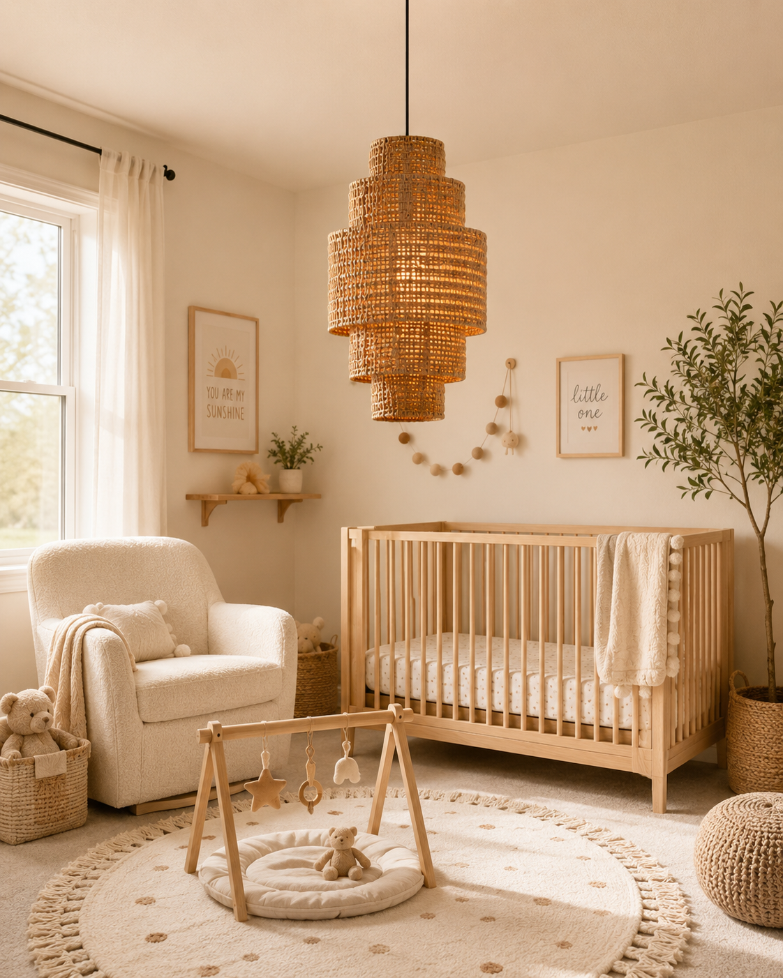 Handwoven Vertical Rattan Pendant Light 30×70cm | Sculptural Wabi-Sabi Hanging Lamp for Hospitality Projects