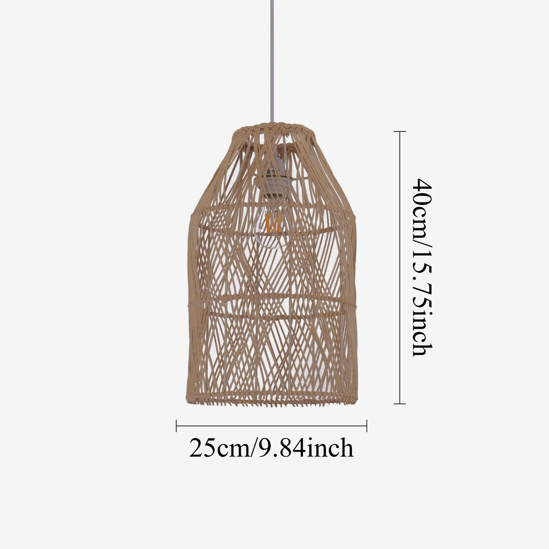 Handwoven Bamboo Pendant Light for Hospitality, Restaurant & Interior Design Projects