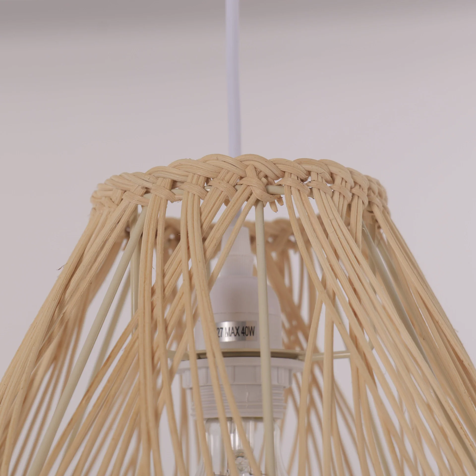 Handwoven Bamboo Pendant Light for Hospitality, Restaurant & Interior Design Projects