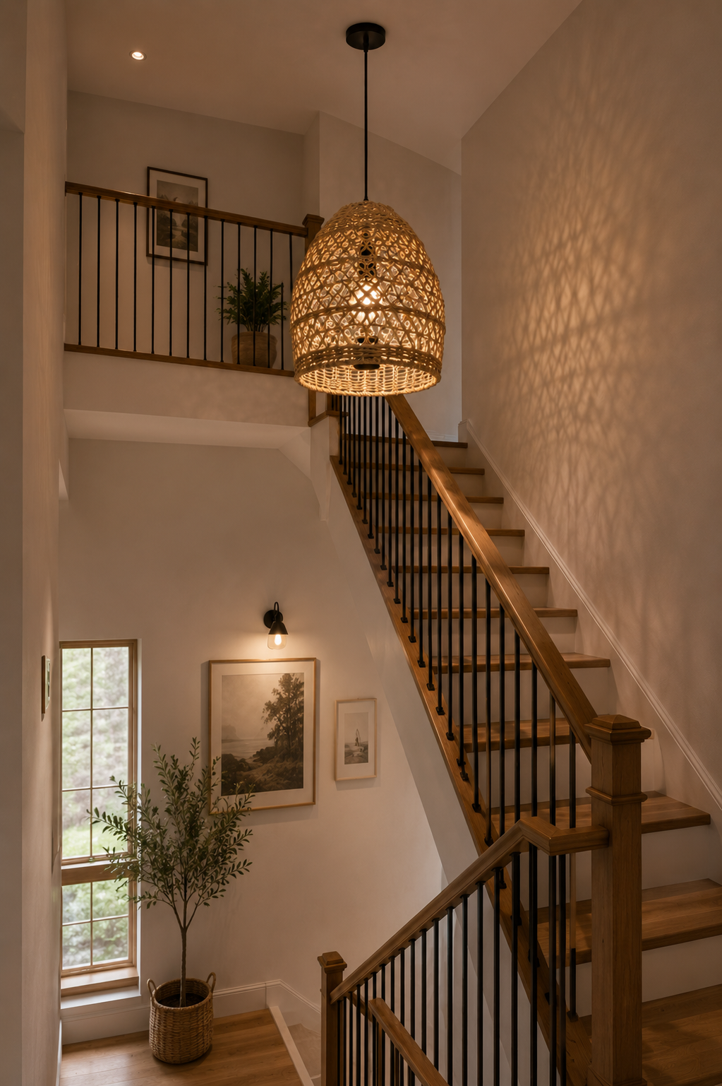 Handwoven Seagrass Pendant Lamp Rustic Natural Hanging Light for Hospitality & Interior Design Projects