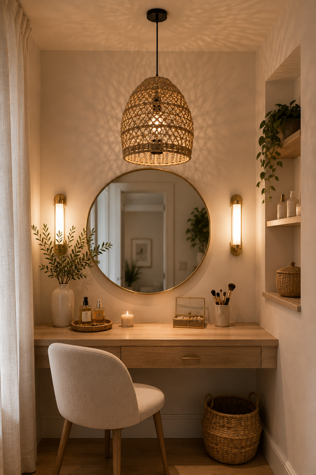 Handwoven Seagrass Pendant Lamp Rustic Natural Hanging Light for Hospitality & Interior Design Projects