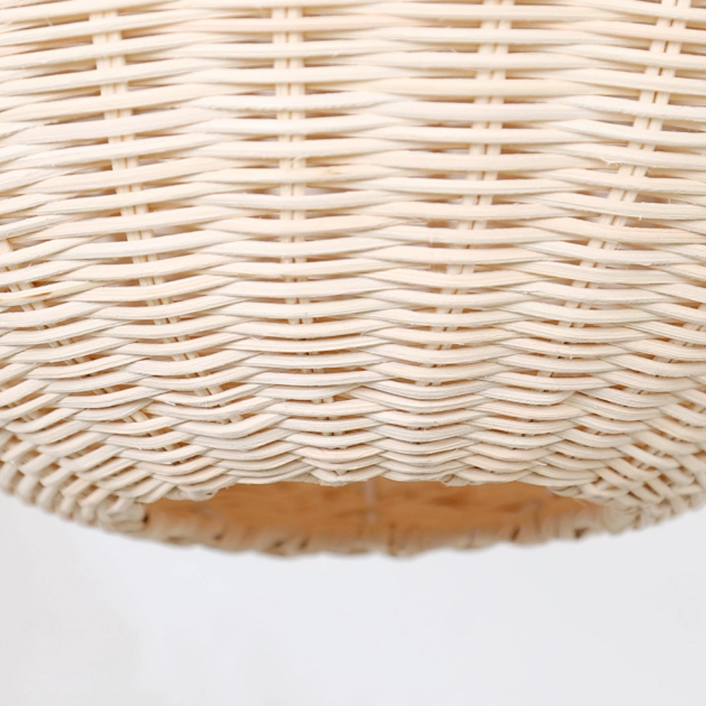 Handwoven Globe Rattan Pendant Light – Scandinavian Organic Hanging Lamp for Hospitality & Interior Projects