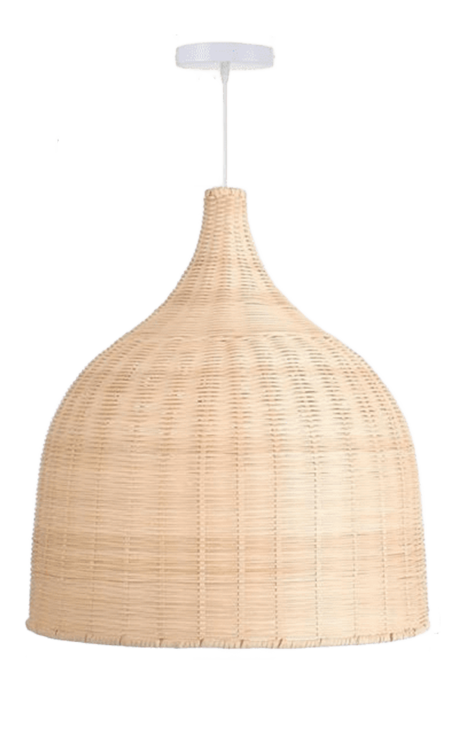 
	Handwoven Rattan Pendant Light – Natural Boho Style Ceiling Lamp 
