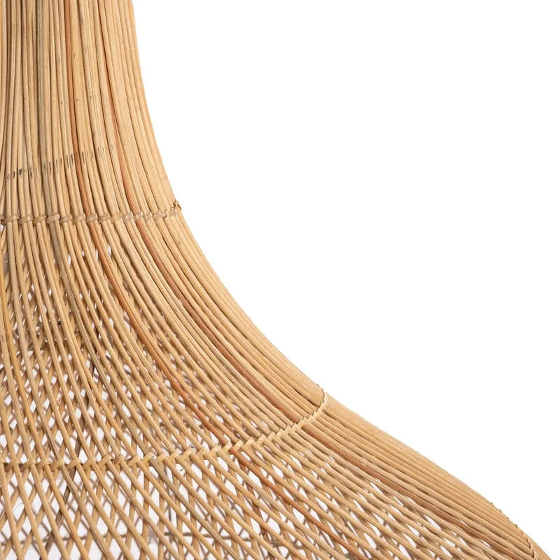 Handwoven Rattan Gourd Pendant Light for Hotel Resort Restaurant Projects