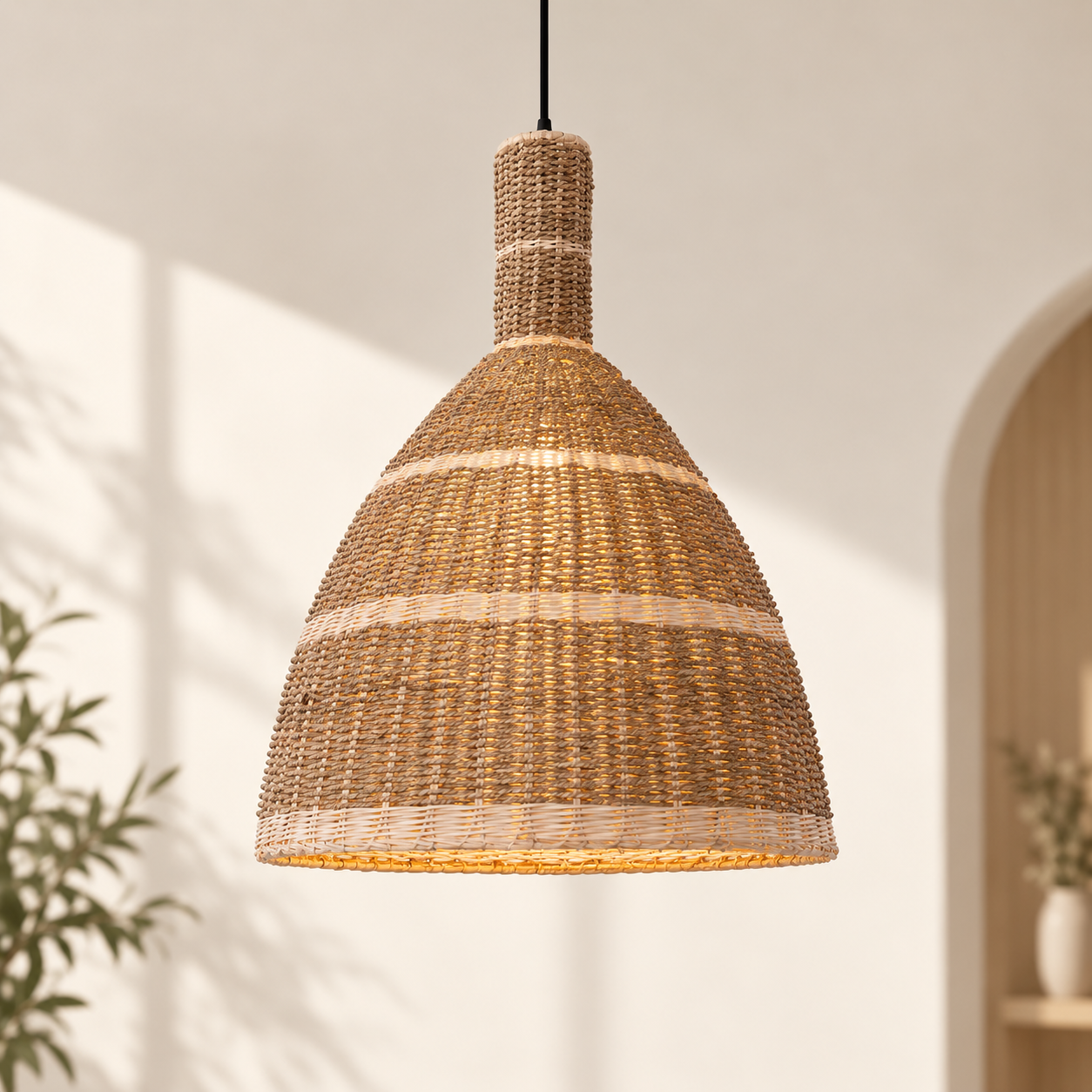 Handwoven Rattan Pendant Light for Hotels Restaurants Resorts & Commercial Projects