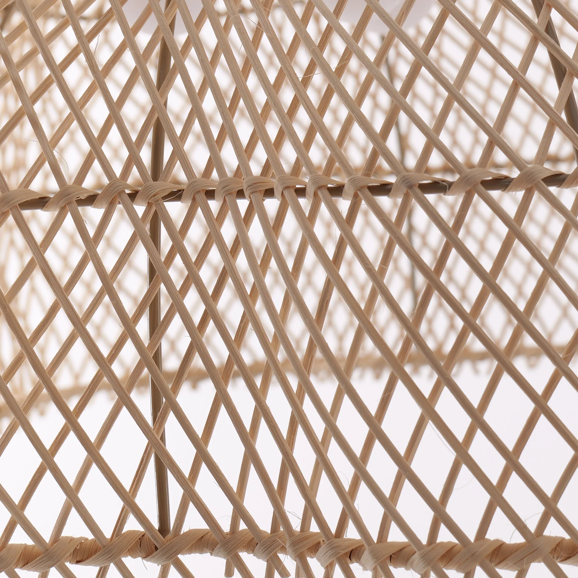 Classic Dome Handwoven Rattan Pendant Light Natural Wicker Hanging Lamp for Dining Room