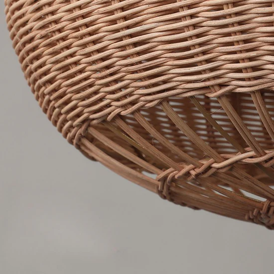 Modern Handwoven Rattan Pendant Light for Dining Room Cafe Hotel
