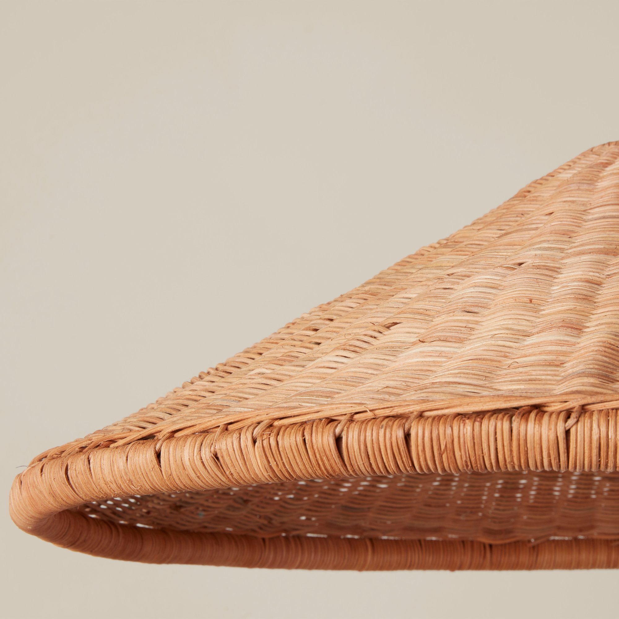 Handwoven Conical Rattan Pendant Light for Hospitality & Commercial Interior Projects