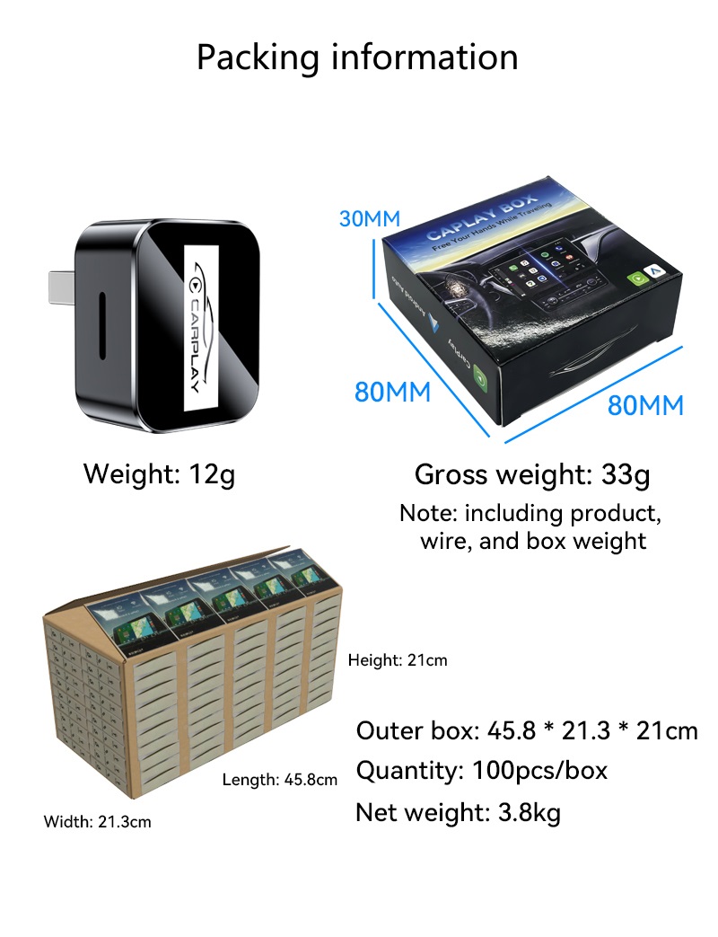 2 in 1   Wireless Carplay & Android Auto Dongle