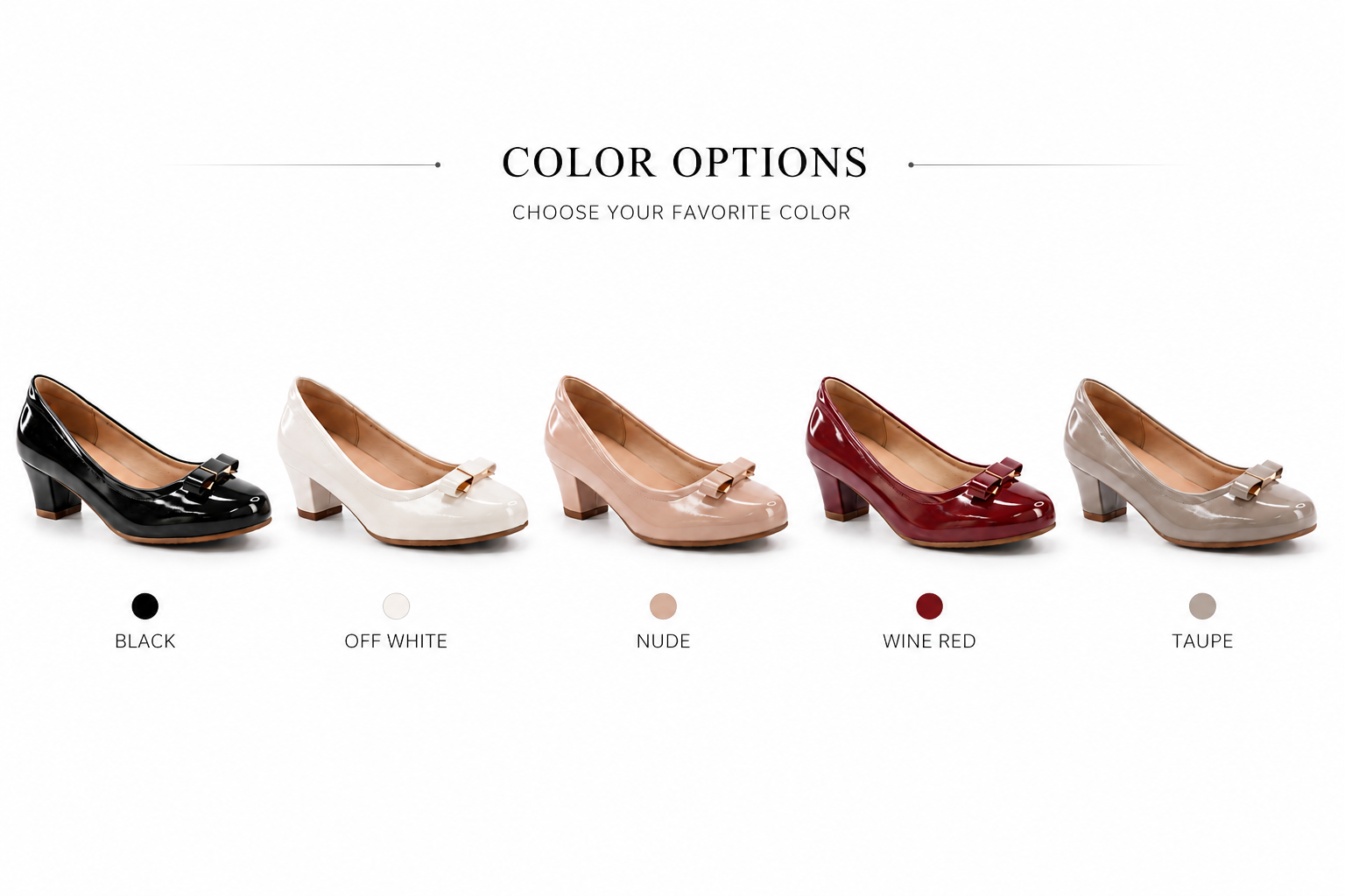 Guangzhou Comfortable Women PU Round Toe Heels Low
