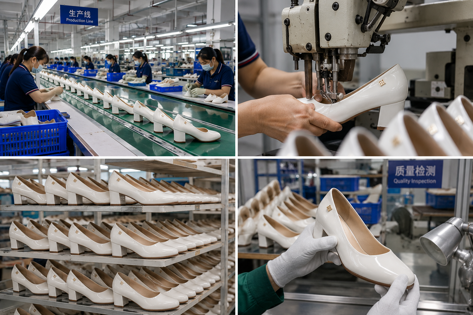Guangzhou Ninety-nine 99 Comfortable Women PU Round Toe Heels