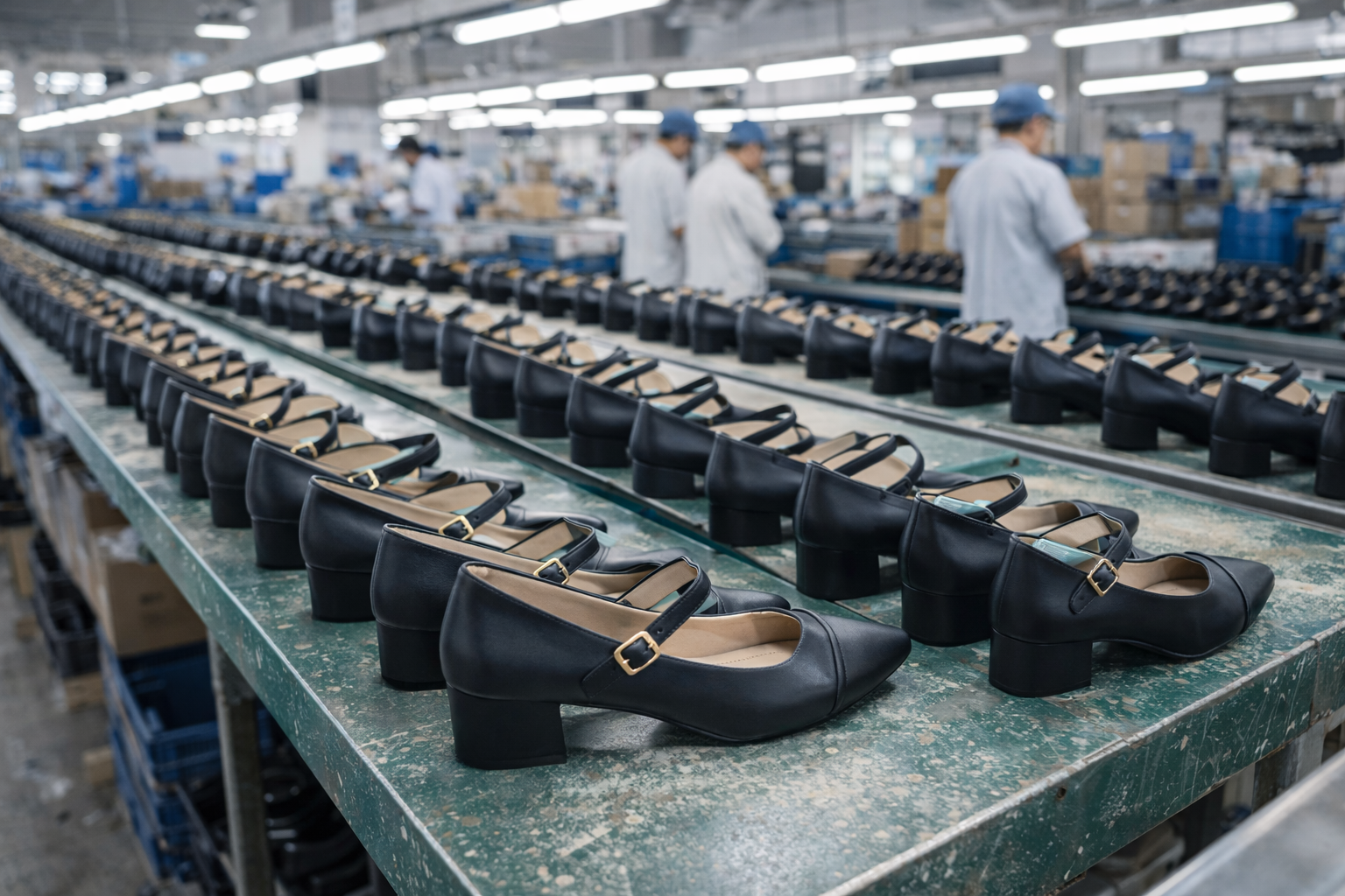 Women’s Stress-Free Almond Toe Mary Jane Block Heel Pumps