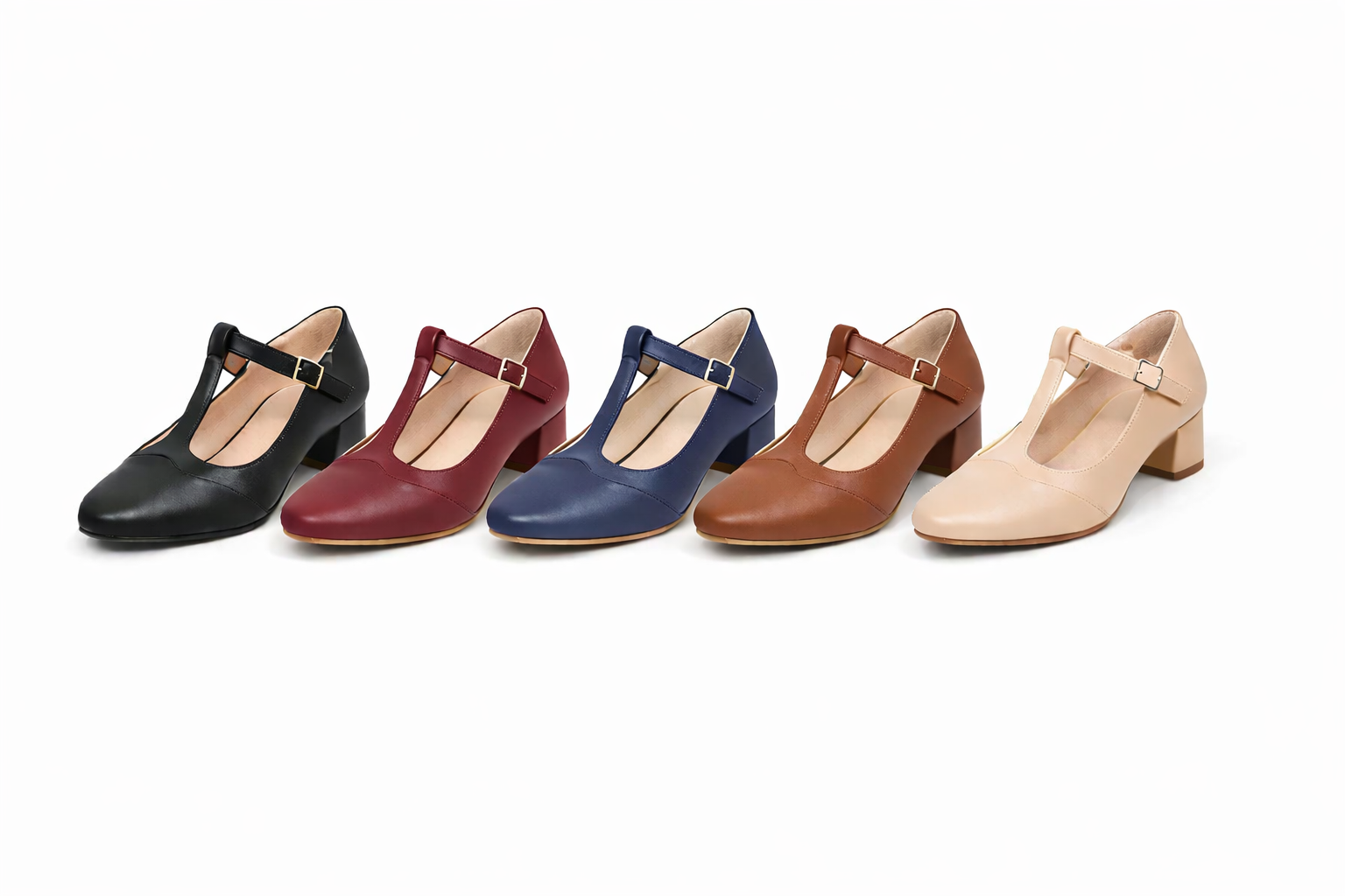 Jean-Friendly Stress-Free Lightweight Almond Toe Crossover Strap Women’s Heels