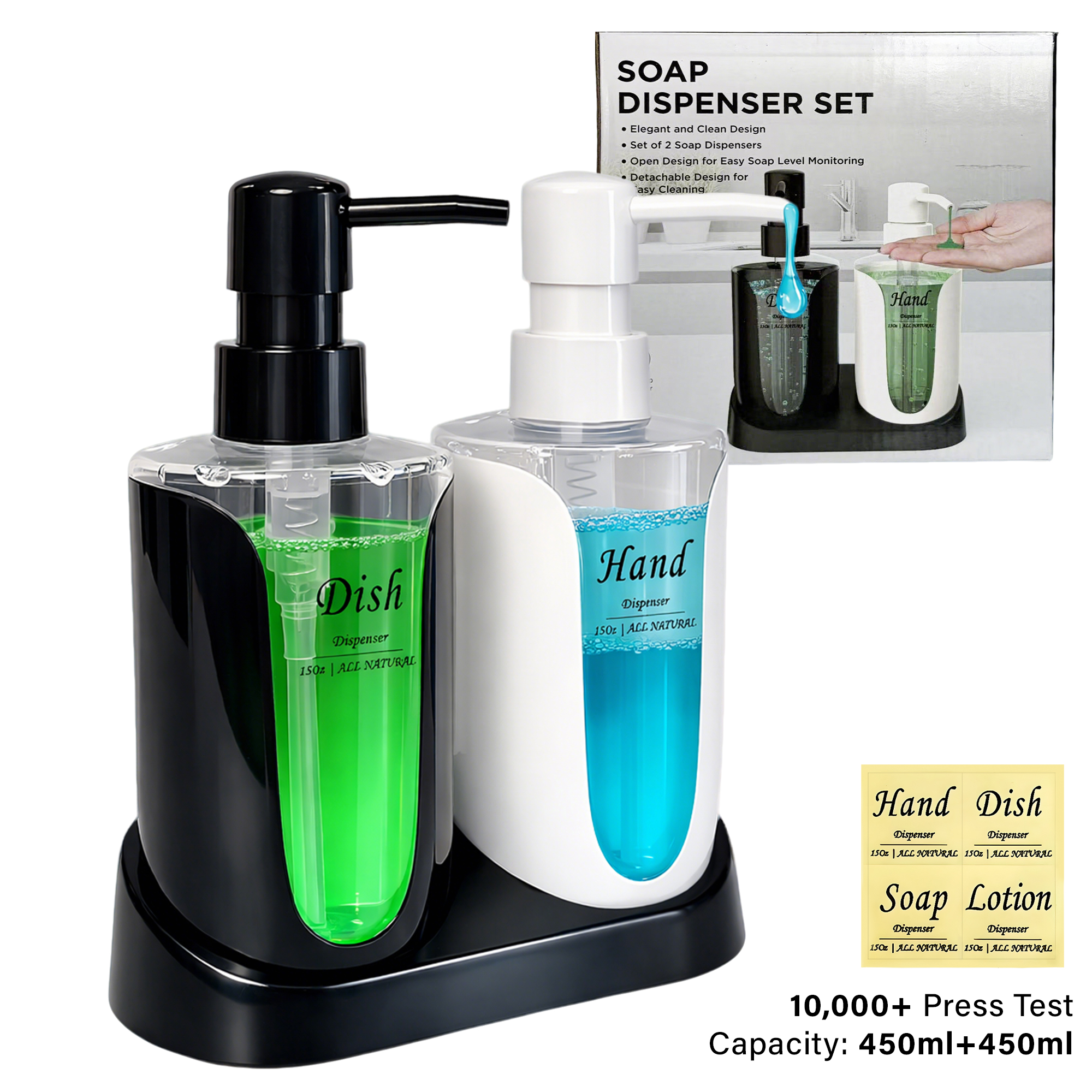 2025 Two-in-One Black White ABS+PET Soap