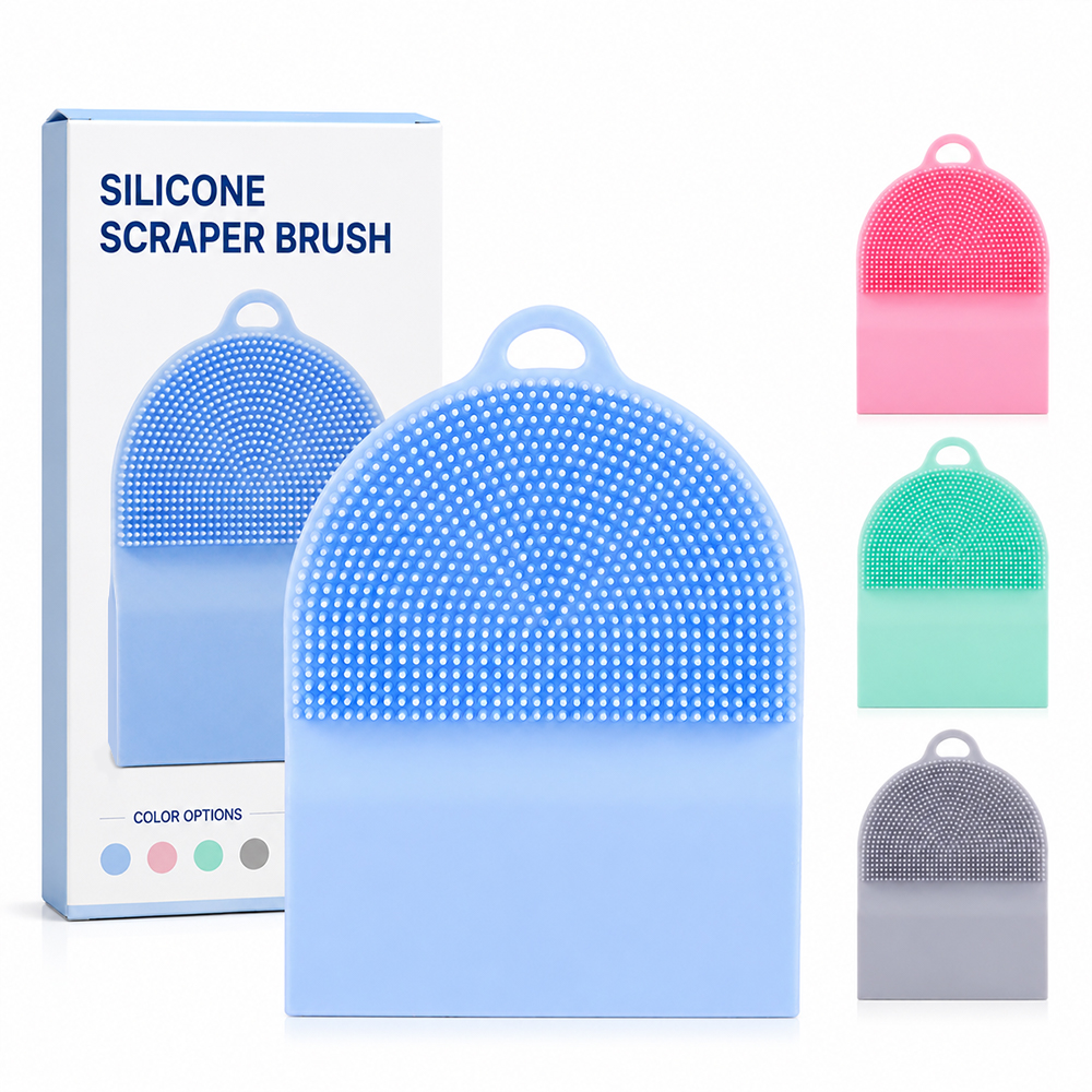 Silicone Mini Scrub Brush Set for Kitche