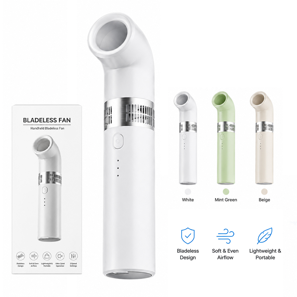 2026 Trend Handheld Bladeless Fan USB Re