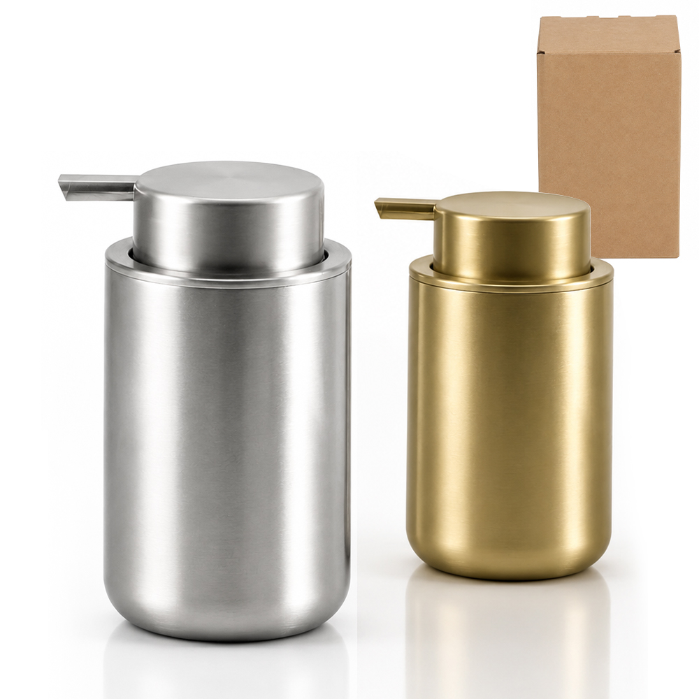 304 Stainless Steel Cylindrical Soap Dis