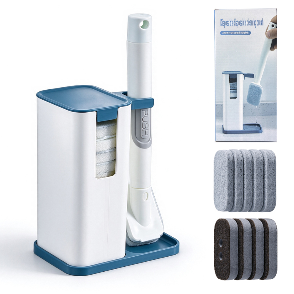 2 in 1 Soap Dispensing Dish Brush Set Re