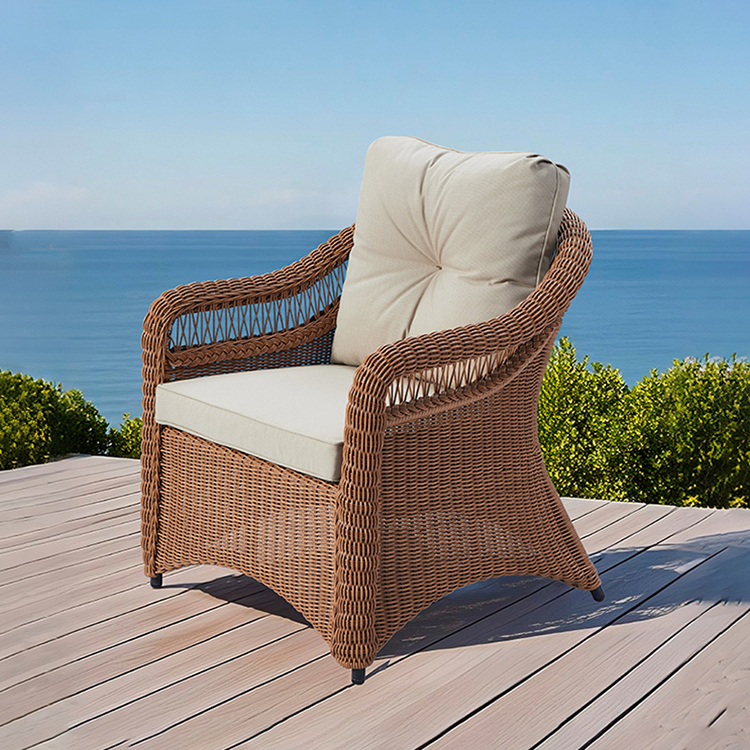 Urban Deck UV-Resistant Waterproof PE Rattan Outdoor Patio Chair