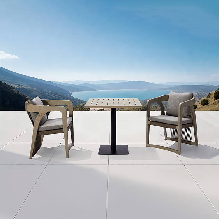 All-Weather Modern Minimalist Patio Dining Table and Chairs Set for Villa Terraces