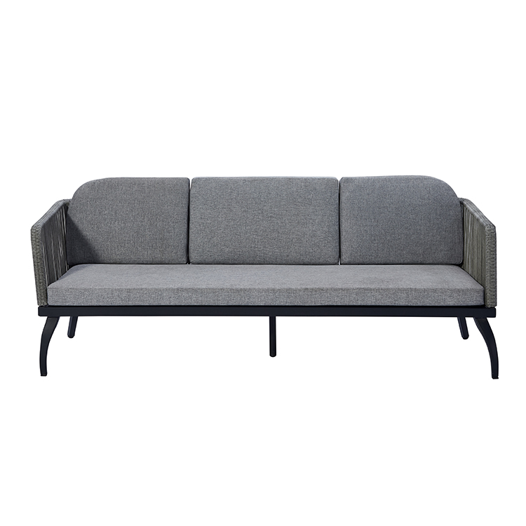 All-Weather Handwoven Rattan Patio Seating Modern Outdoor Sofa Set with Aluminum Frame