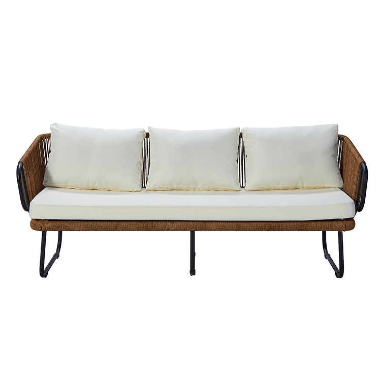 Comfortable Modern Woven Rattan Outdoor Sofa Furniture Set with Aluminum Frame