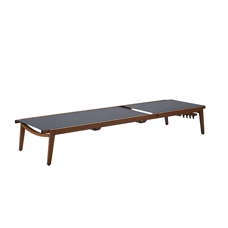 Premium Coastal Style Aluminum Chaise Patio Adjustable Chaise Lounge with Rust-Proof Frame