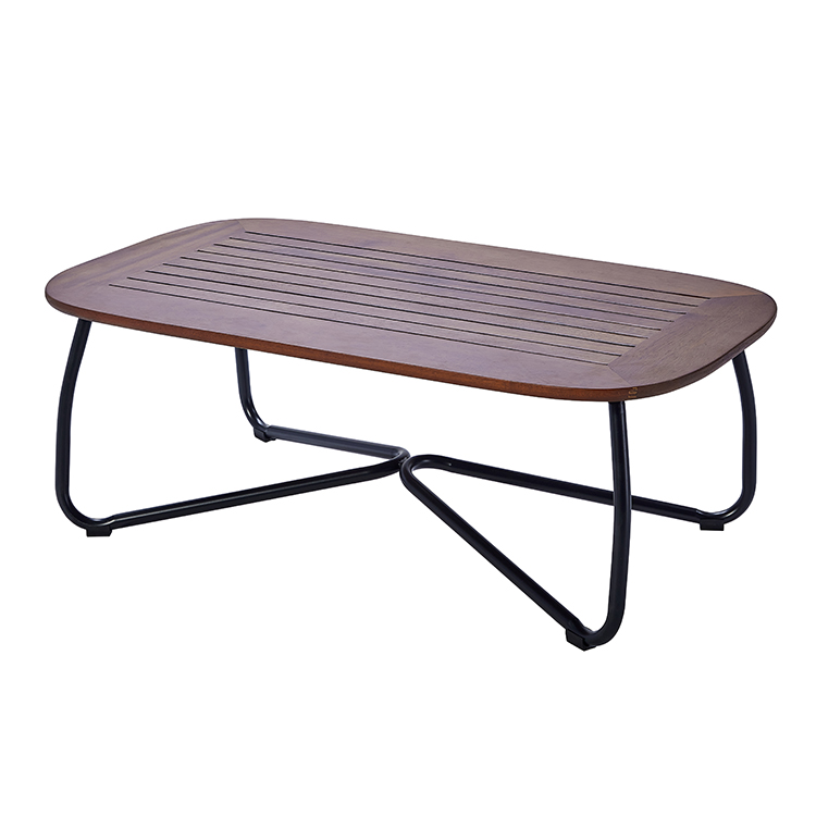Minimalist Durable Aluminum Frame Outdoor Rope Sofa Set with Coffee Table