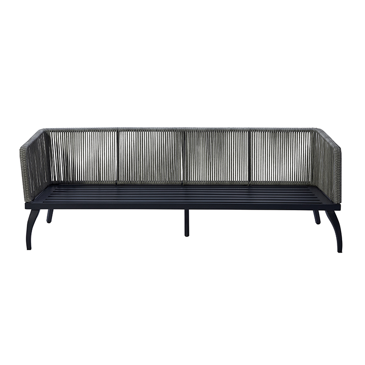 All-Weather Handwoven Rattan Patio Seating Modern Outdoor Sofa Set with Aluminum Frame