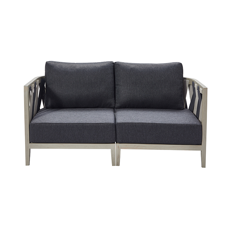 Elegant Coastal Terrace Weather-Resistant Woven Strap Modern Outdoor Sofa Set Suitable for All Weather Conditions