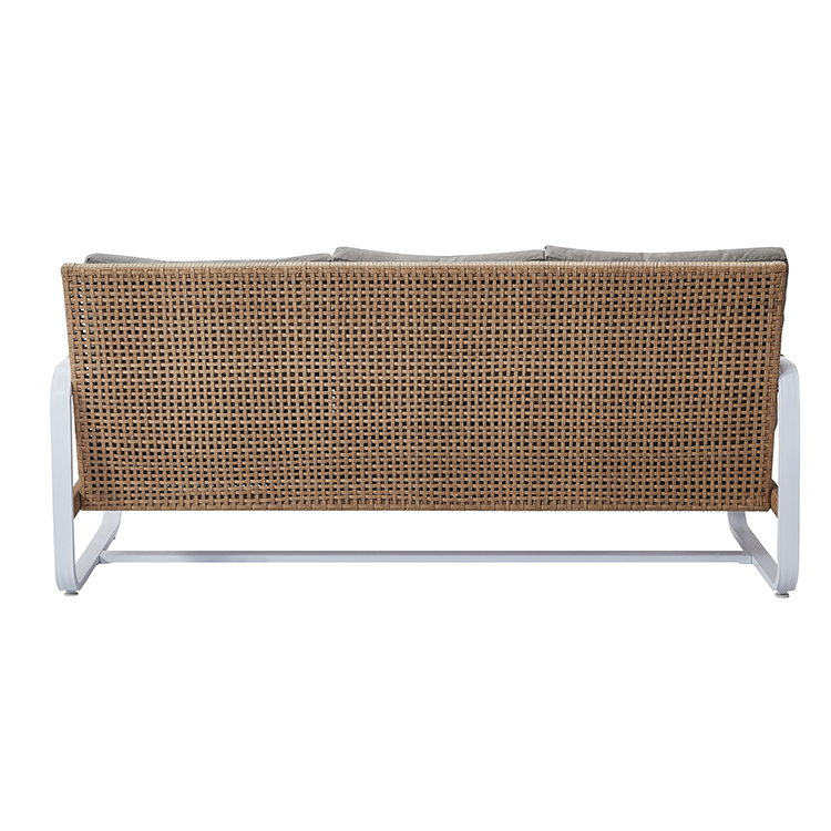 5-Seater Waterproof Low-Maintenance Aluminum Modern Outdoor Patio Sofa Set with Cushions and Coffee Table